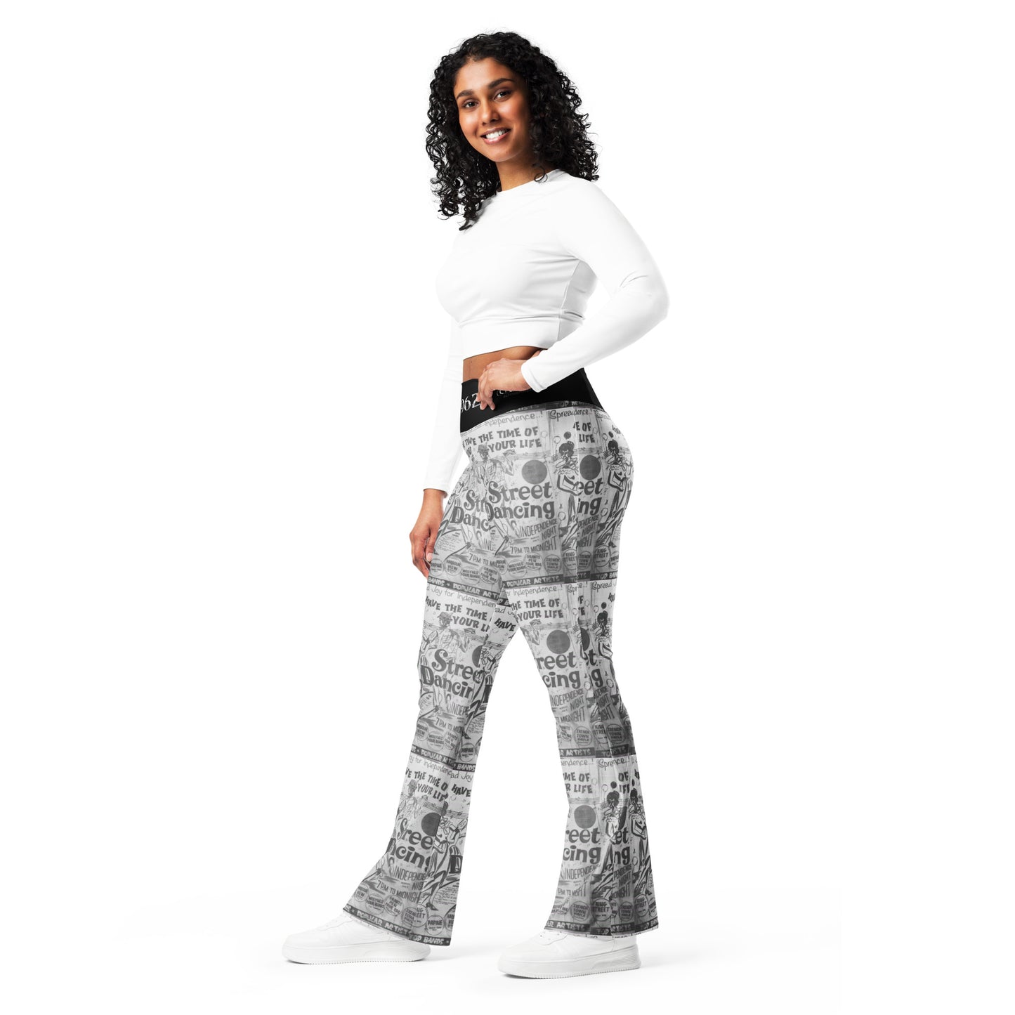 Moi Authentique Women Flare leggings with inside pocket - Jamaica Independence Theme