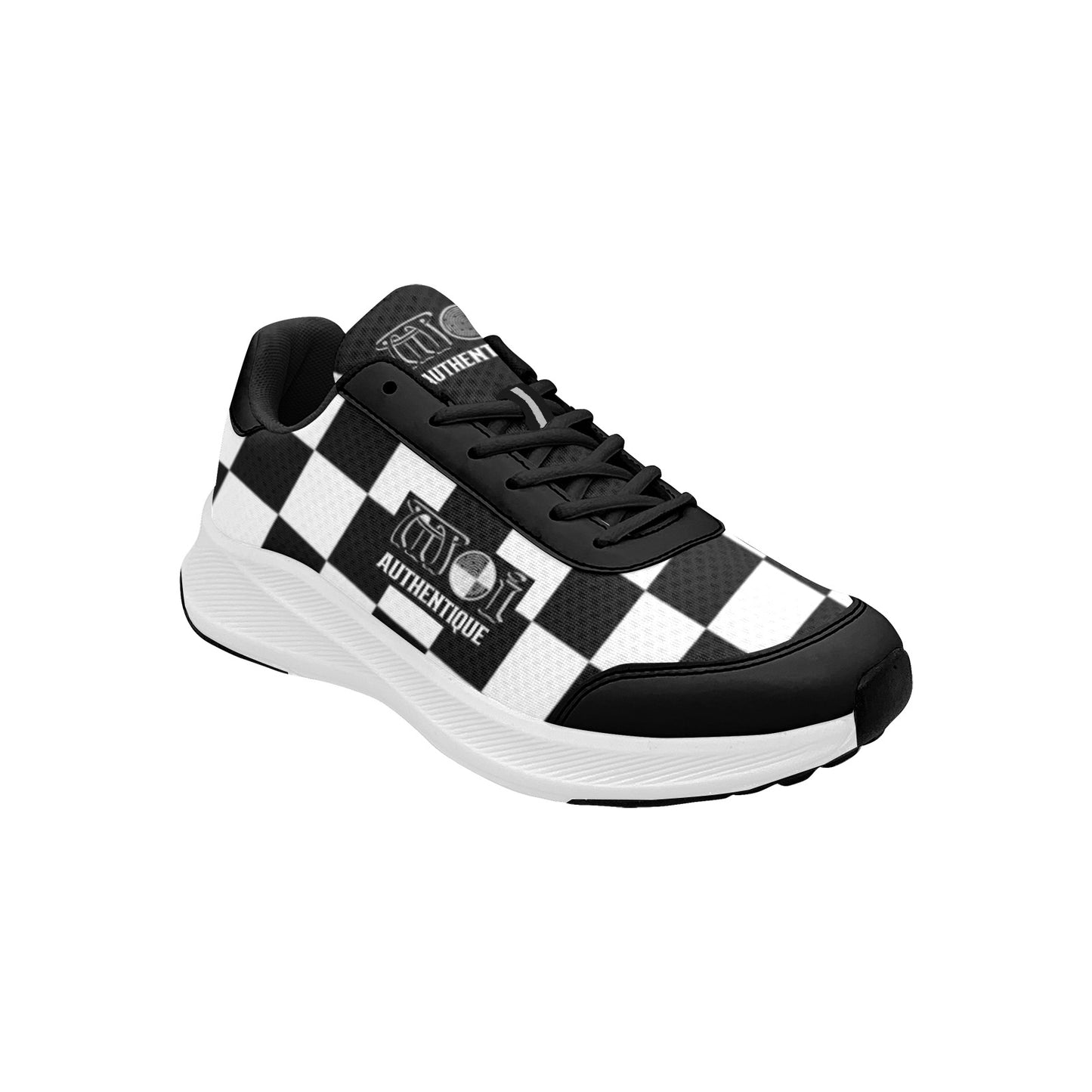 Moi Authentique Women's 2-Tone Skanking Sneaker with a black and white checkered design.