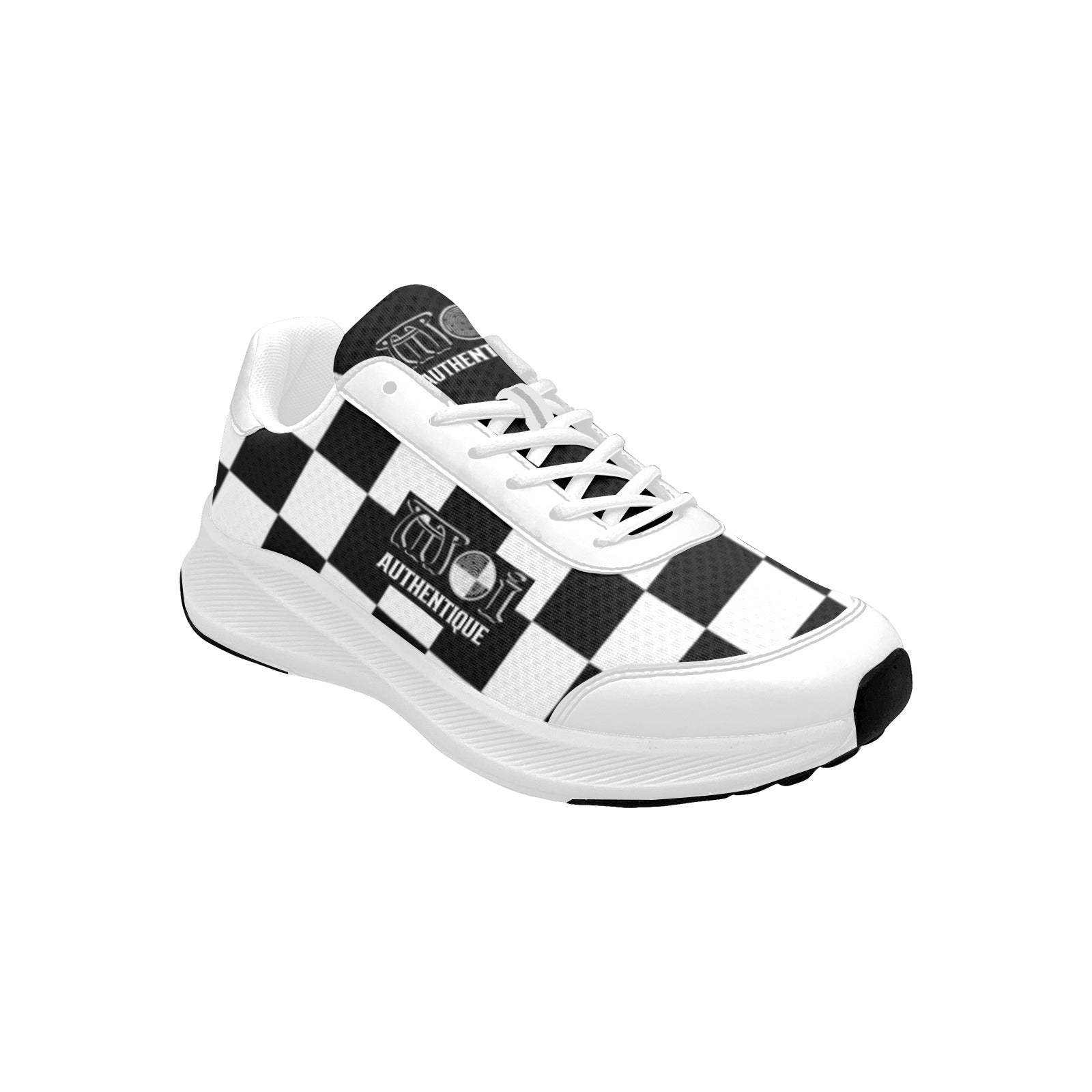 Moi Authentique Women's 2-Tone Skanking Sneaker with a black and white checkered design.