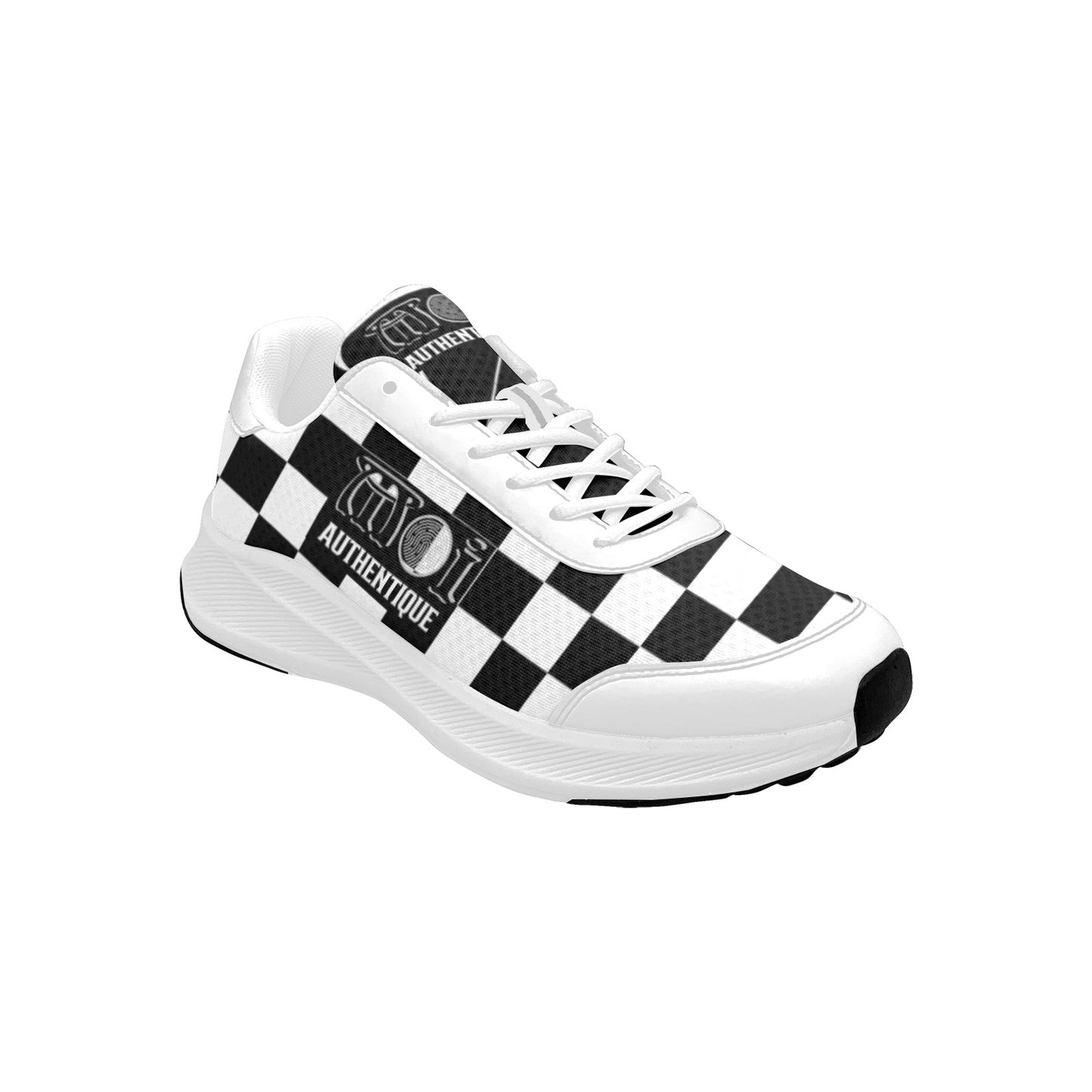 Moi Authentique Women'smen's with a black and white checkered design.