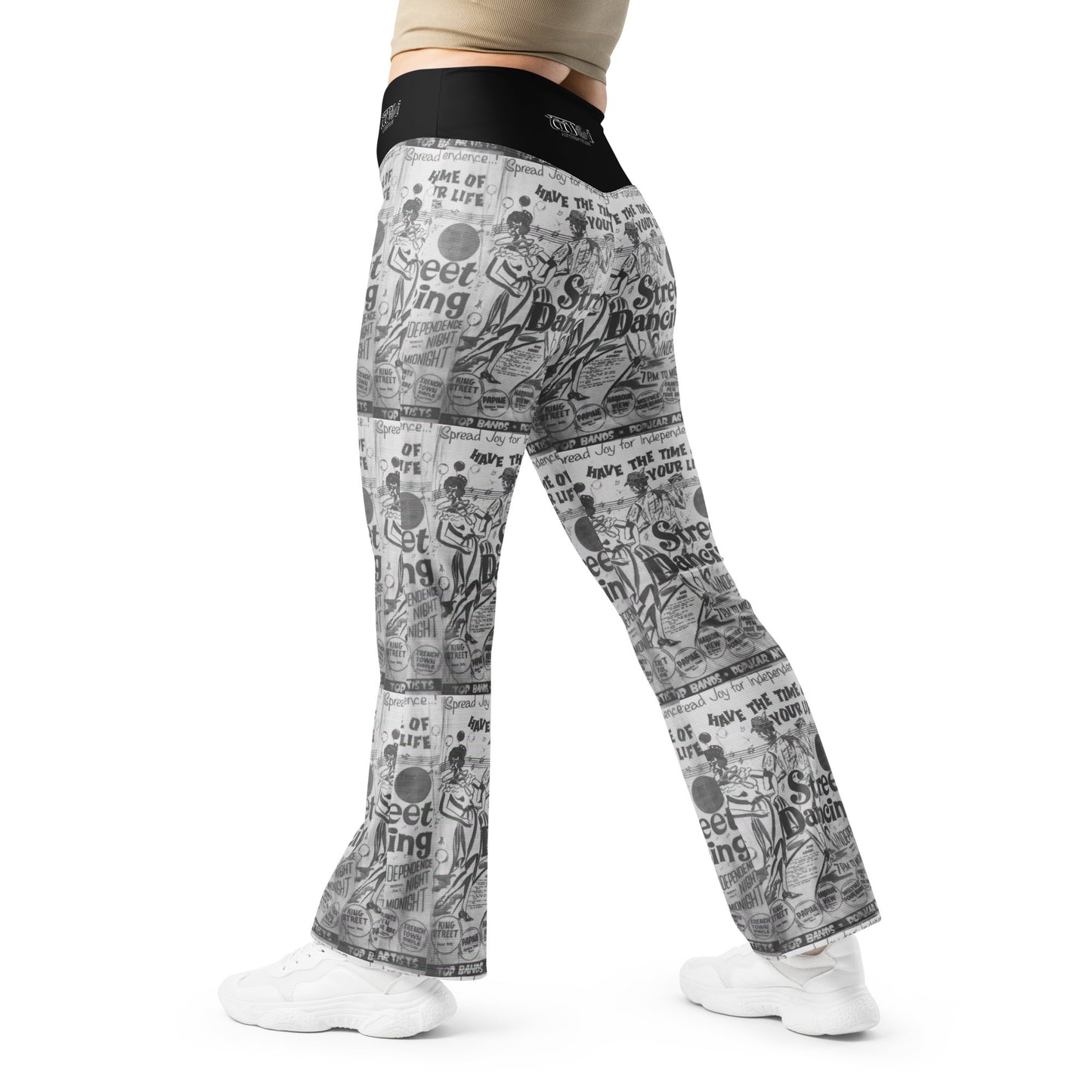 Moi Authentique Women Flare leggings  with inside pocket - Jamaica Independence Theme