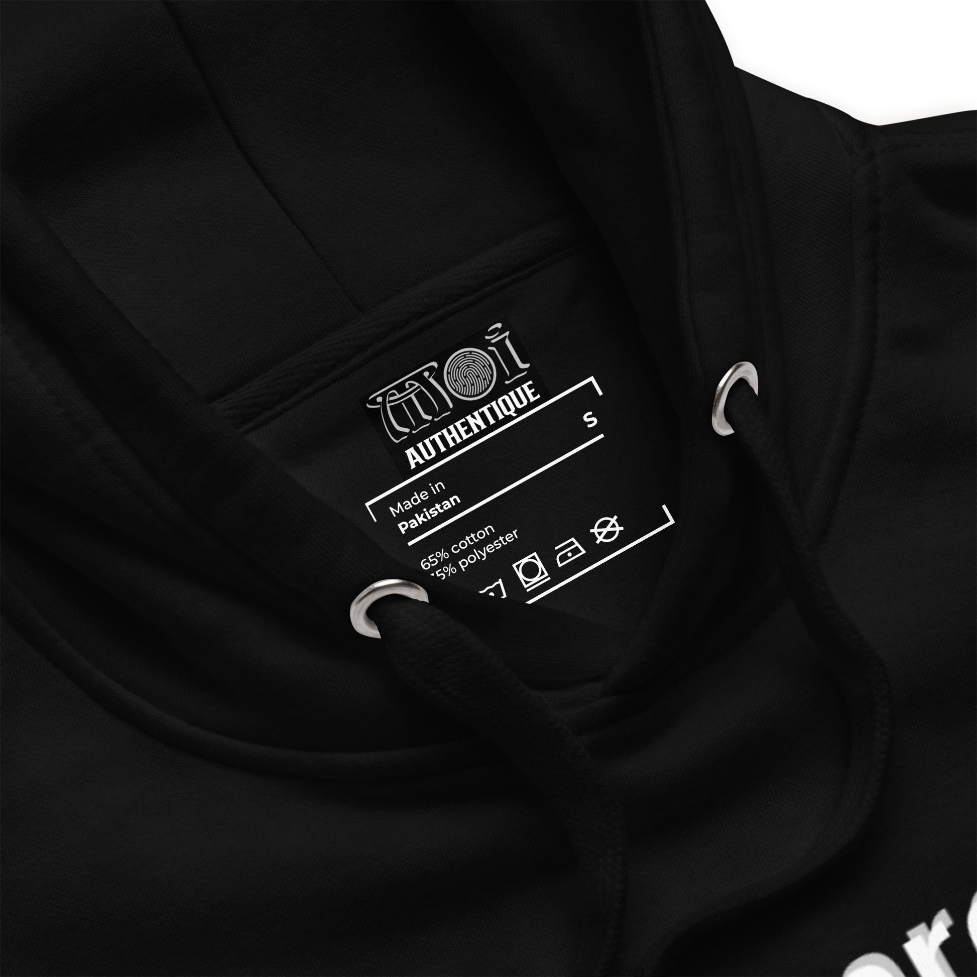 Black Product detais with logo
